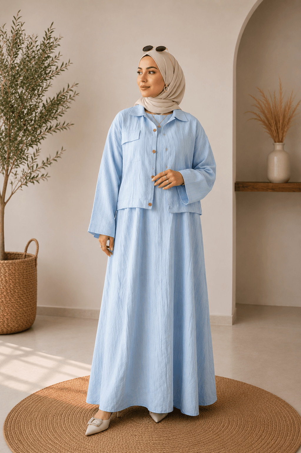 Amina-classic-textured-2-piece-set